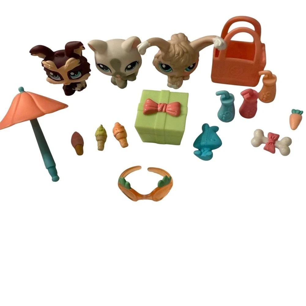 Littlest Pet Shop Balloons N Treats Party Set #1471 #1472 #1473 Hasbro LPS